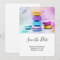 Photo de Macarons colorés