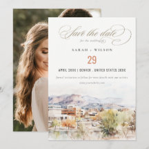 Photo de mariage à l'aquarelle de Colorado Springs