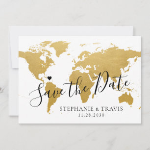 Save The Date Photo de mariage de destination Enregistrer la dat