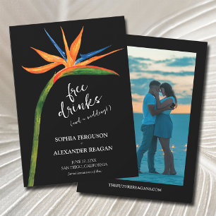 Save The Date Photo de mariage oiseau de paradis