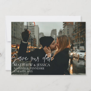 Save The Date Photo du Mariage de New York Enregistrer la date