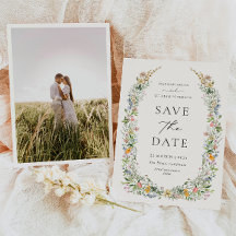 Photo du Mariage fleur sauvage Enregistrer la cart