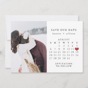 Save The Date Photo Enregistrer Le Calendrier Date