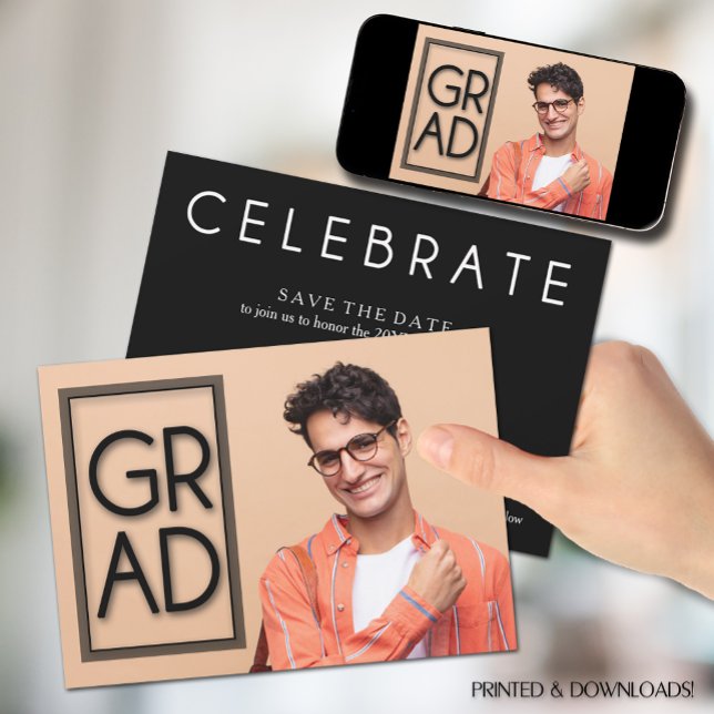 Save the Date Photo Graduation Invitation (Creator Uploaded)