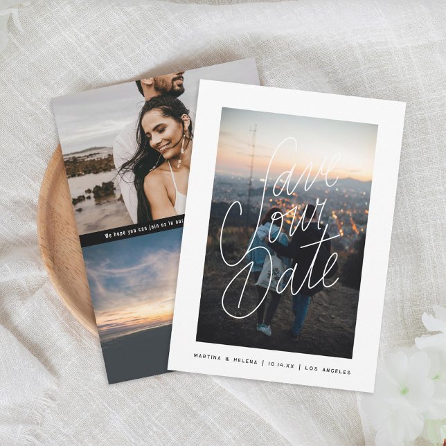 Save The Date Photo lettrage casual (Créateur téléchargé)