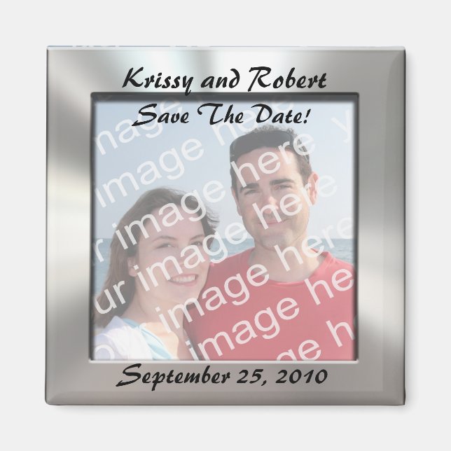 Save The Date Photo Magnet (Front)