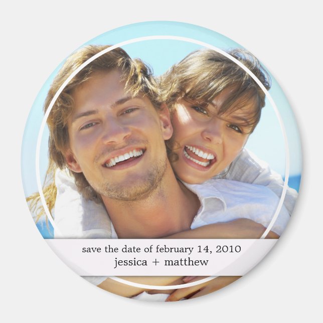 Save the Date Photo Magnet (Front)