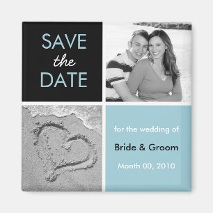 Save the Date Photo Magnets