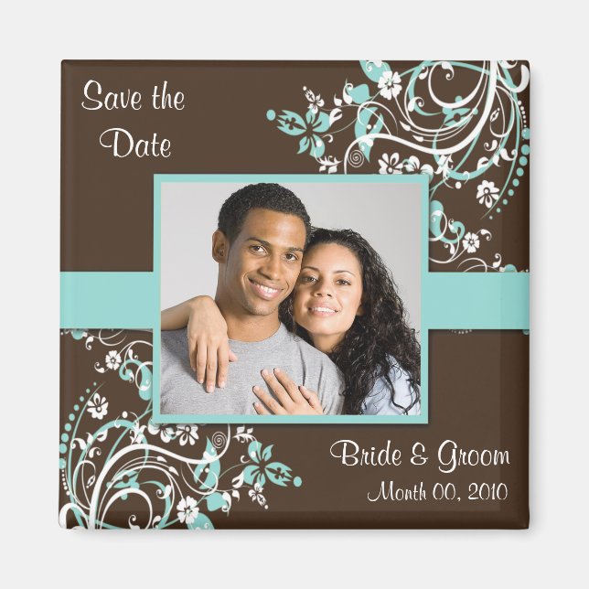 Save the Date Photo Magnets (Front)