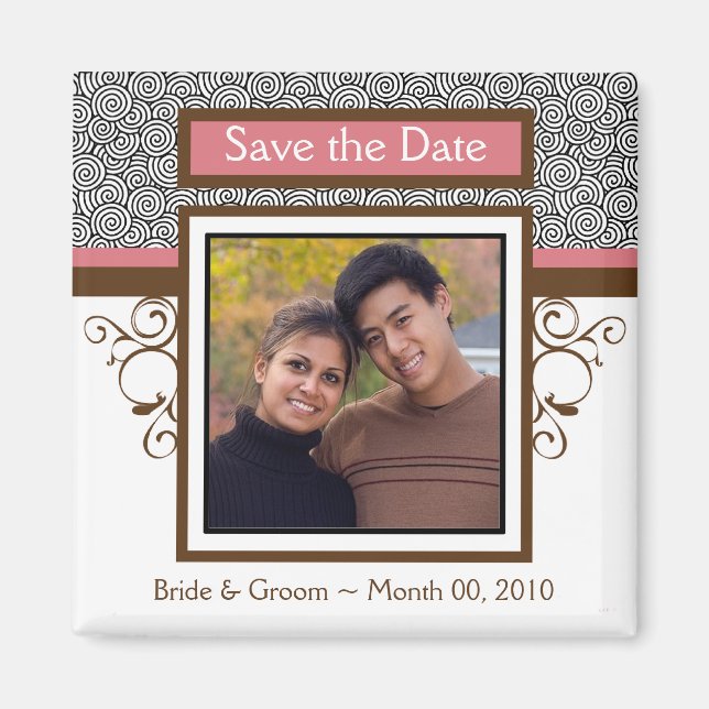 Save the Date Photo Magnets (Front)