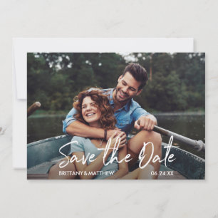 Save The Date Photo manuscrite moderne