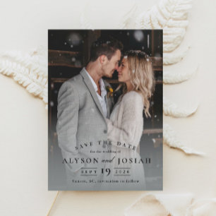 Save The Date Photo Mariage classique