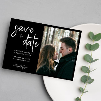 Save The Date Photo mariage moderne