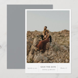 Save The Date Photo moderne chic