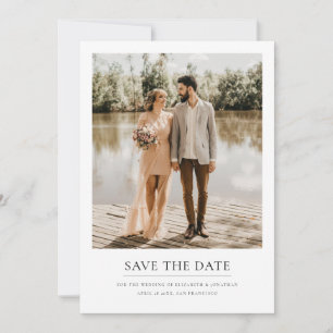 Save The Date Photo moderne mariage personnalisé Enregistrer la 