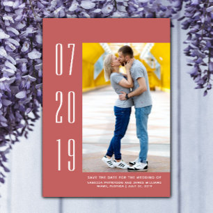 Save The Date Photo moderne minimaliste Enregistrer la date   Ro