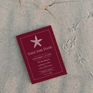Save The Date Photo Monogramme de Starfish