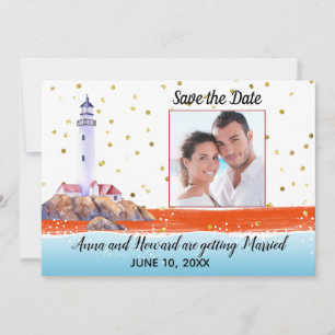 Save The Date Photo nautique Enregistrer la date