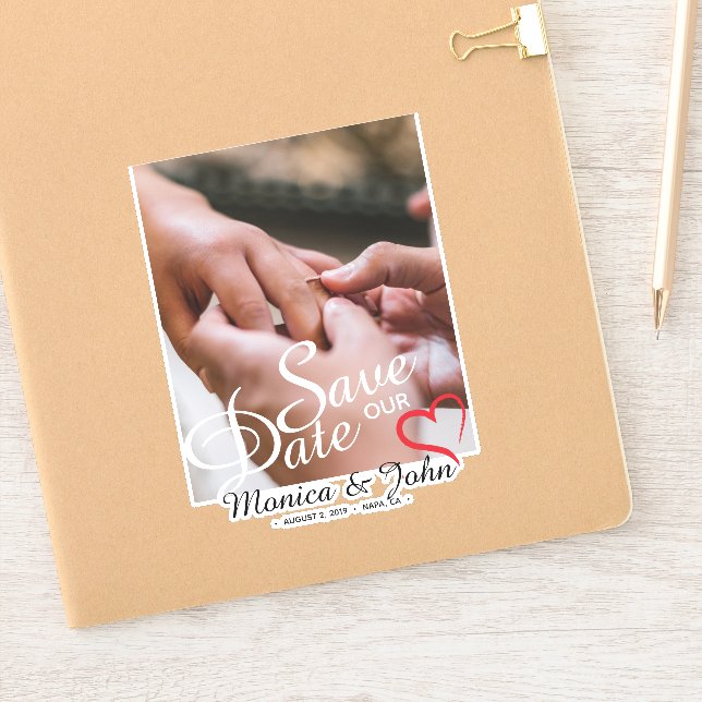 Save the Date Photo Personalized (Notebook)