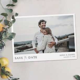 Save The Date Photo personnalisée simple et élégante Enregistrer