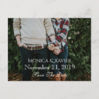 Save the Date Photo Postcard