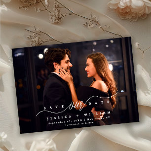 Save The Date Photo Romantique Élégant   Moderne
