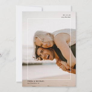 Save The Date Photo simple encadrée