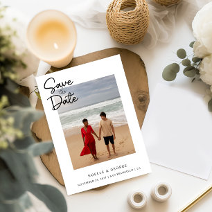 Save The Date Photo simple et élégante