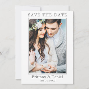 Save The Date Photo simple et moderne