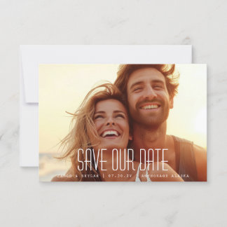 Save The Date Photo simple moderne