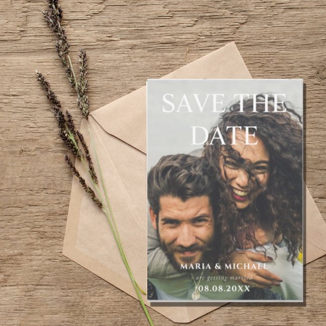 Save The Date Photo simple moderne  (Créateur téléchargé)