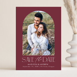 Save The Date Photo simple moderne de l'Arc de Bourgogne
