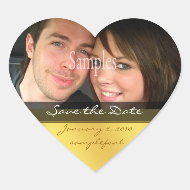 Save the date photo stickers (Front)