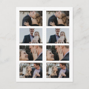 Save The Date Photo Strip Bookmark Invitation Postcard