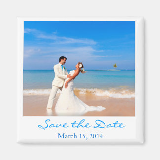Save the Date Photo Style Magnet