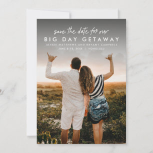 Save The Date Photo verticale du mariage de destination