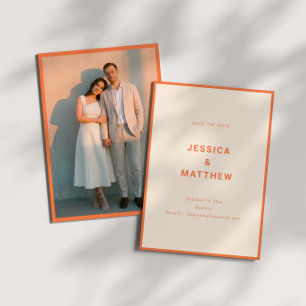 Save The Date Photographie de mariage à typographie minimaliste 