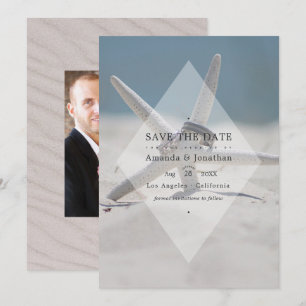 Save The Date Photographie de mariage de plage d'été tropicale