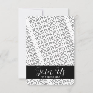 Save The Date Photographie minimaliste moderne en noir et blanc