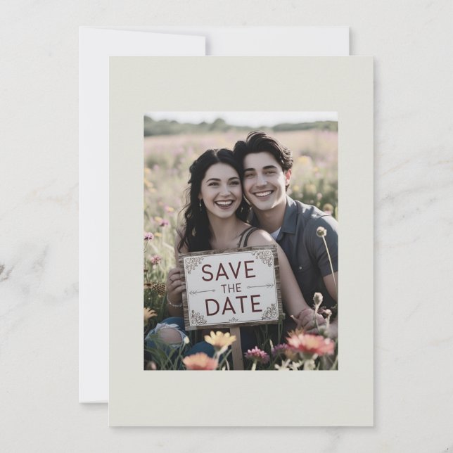 Save The Date Photographies de mariage décontractées, save the d (Dos)