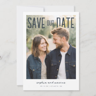Save The Date PhotoPop Sauvegarder Notre Date Design Moderne