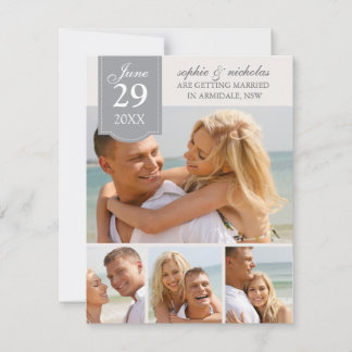 Save The Date Photos de mariage modernes pour annoncer la date
