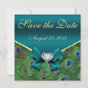 Save The Date Pic turquoise Enregistrer la date