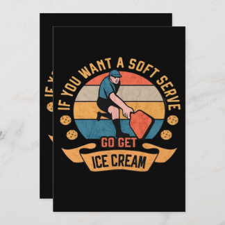 Save The Date Pickleball Si vous voulez Soft Serve aller obtenir