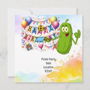 Save The Date Pickleball thème fête d'anniversaire