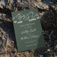 Pin de montagne vert foncé Mariage extérieur