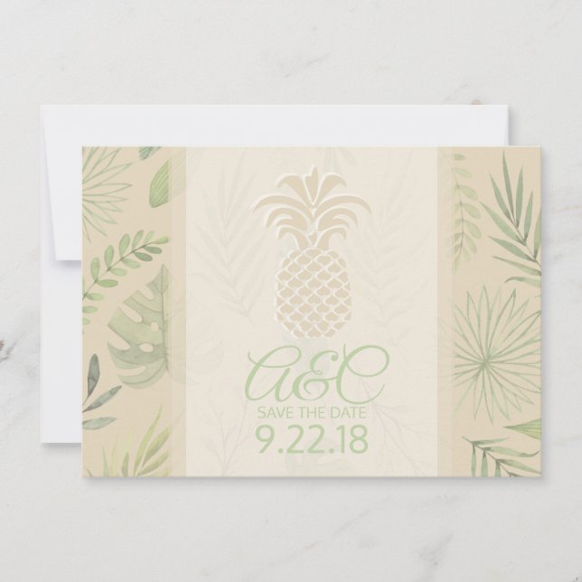 Save the Date  Pineapple (Front)
