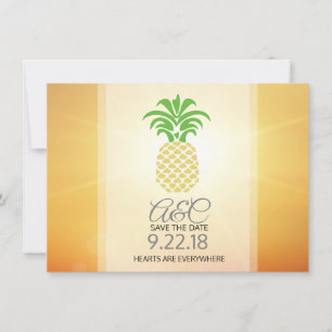 Save the Date  Pineapple Hearts