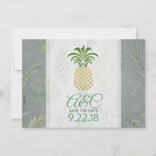 Save the Date Pineapple Theme