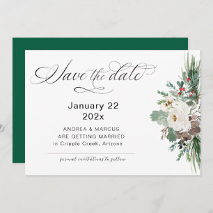 Save The Date Pinery Rose d'hiver RSVP